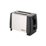 Delron 2 Slice Electric Bread Toaster- Black -Silver