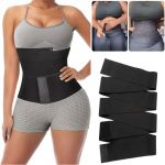 Tummy Belly Wrap Waistrainer 4m- Black