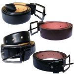 Leather Belt - 4 Pieces -Black / Brown
