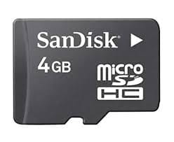SanDisk 4GB Memory Card with Adapter - 4GB
