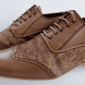 Desert Brown Leather with Jute Sack Combi