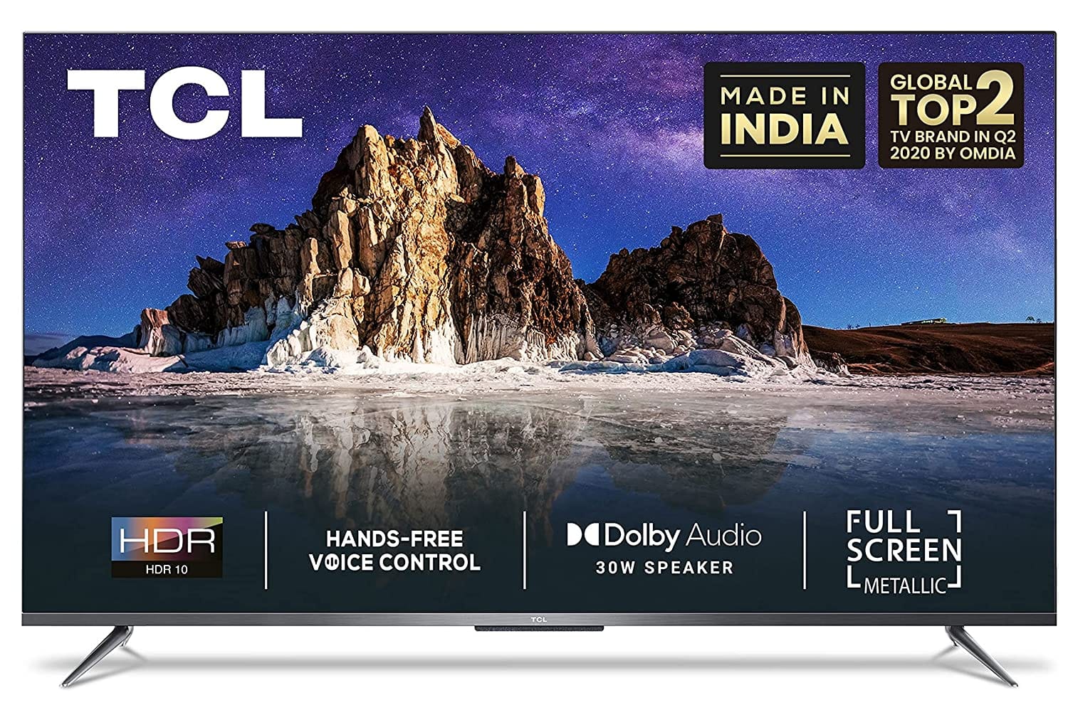 TCL 108 cm (43 inches) AI 4K Ultra HD Android Smart LED TV 43P635 (Sliver) (2020 Model)