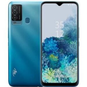 Itel P37 Pro 6.5" HD+ Screen (32GB ROM, 2GB RAM) Android 10 Pie, 5000mAh Battery 8MP + 8MP Camera, Fingerprint + Face ID - Blue