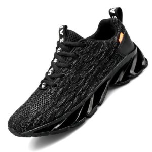Big Size Mens Running Sneakers Sports Shoes-Black