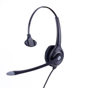 USB QD Connector & Noise Cancelling Microphone Headset - Black
