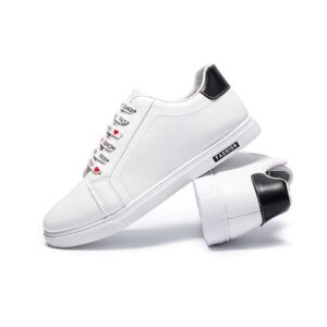 Casual Low-Top Lace-Up Sneakers - White