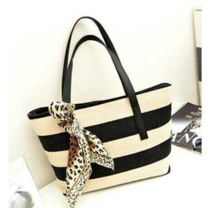 Black & White Ladies Shoulder Bag