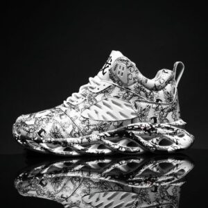Air Cushion Sneaker Sport Shoes Color With Ink Splashing
