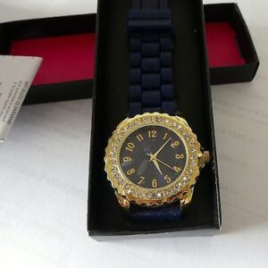 Avon Quartz Navy Ladies "natalia" Watch