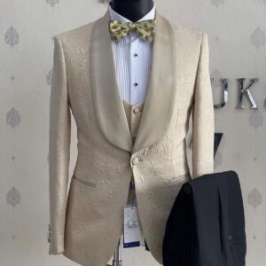 Quality Executive Wedding Suit (Gold )