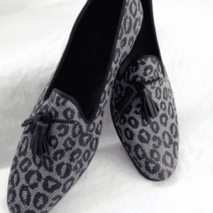 Spotted with ash pattern cloth-like with perforations