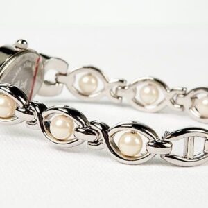 Avon Pearlesque Silver Ladies Watch
