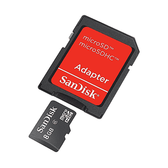 SanDisk  Memory Card with Adapter - 8GB