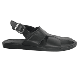 Black Leather Sandals -Calvin Klein