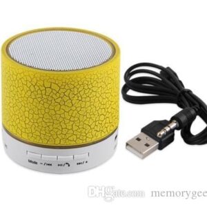 LED PORTABLE BLUETOOTH MINISPEAKERS-BLACK/YELLOW/WHITE/PINK